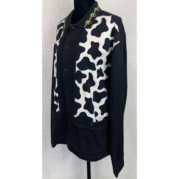 BRAIN DEAD • Black/White Cow Cabana Shirt - Picture 9 of 16